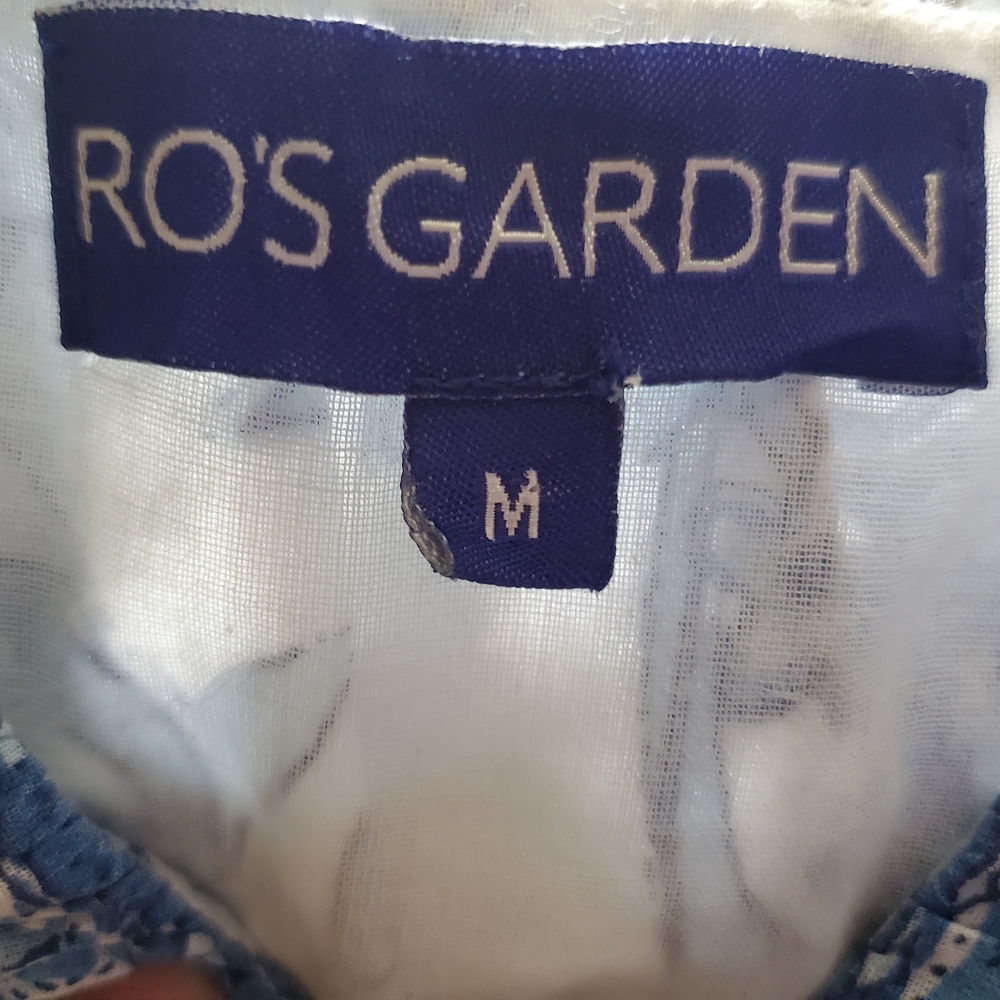 Floral Blue and White Womans Dress - Picture 2 of 8